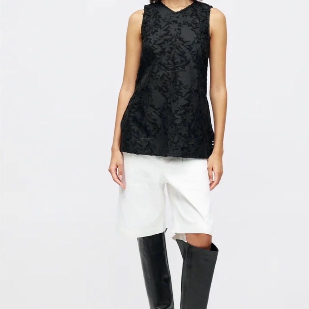 Day Birger et Mikkelsen black floral carved Coctail party tank top - Picture 3 of 5